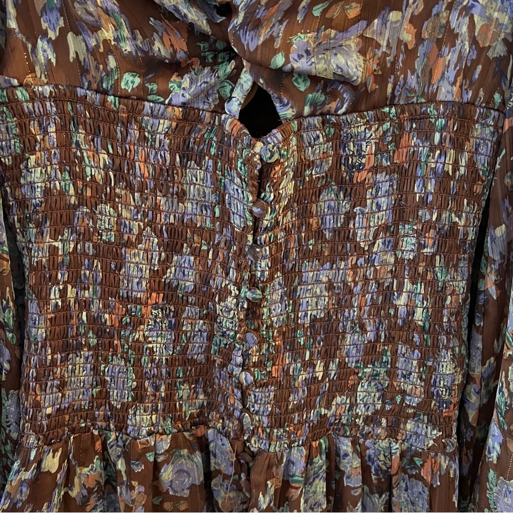 ASTR the Label Arlette Floral Long Sleeve Maxi Dress New with Tags Size Large - Picture 16 of 16
